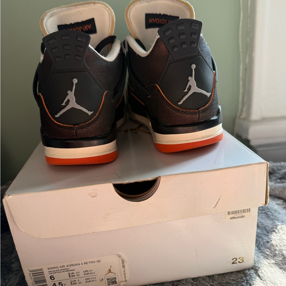 Jordan Woman Black and Orange Sneakers - Picture 5 of 5